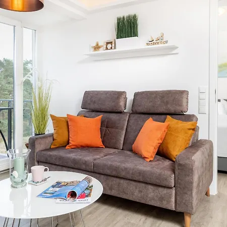 Prora - Helles 2 Schlafzimmer Apartment Mit Meerblick, Grill, Gemeinschaftssauna, E-Ladesaeule Und Strandkorb Am Strand - Duenenblick Binz