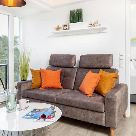 Prora - Helles 2 Schlafzimmer Apartment Mit Meerblick, Grill, Gemeinschaftssauna, E-Ladesaeule Und Strandkorb Am Strand - Duenenblick *