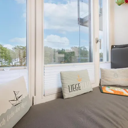 Prora - Helles 2 Schlafzimmer Apartment Mit Meerblick, Grill, Gemeinschaftssauna, E-Ladesaeule Und Strandkorb Am Strand - Duenenblick *